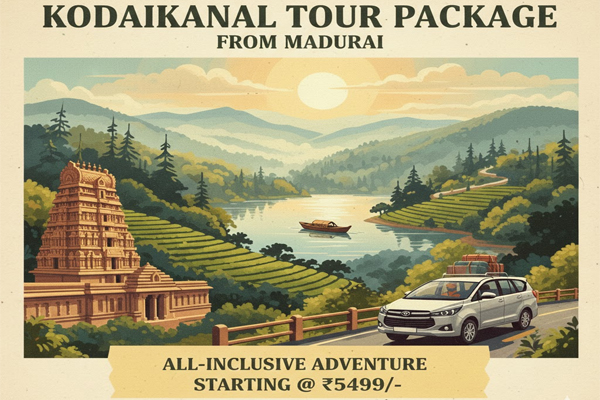 Madurai Taxi, Taxi from Madurai to Rameshwaram, Kodaikanal Tour Packages From Madurai